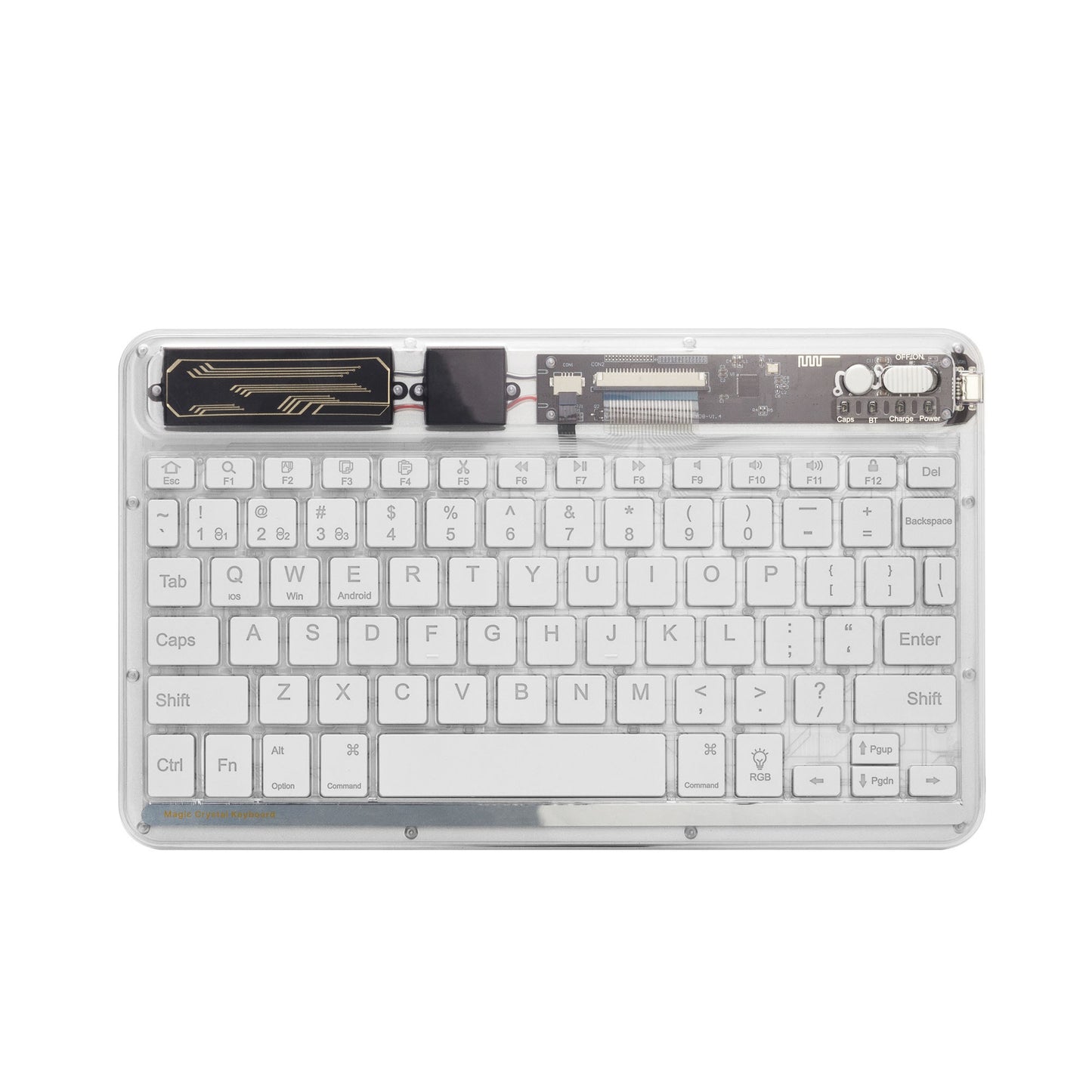 Mini Portable Wireless Bluetooth Keyboard Backlit Dream Crystal