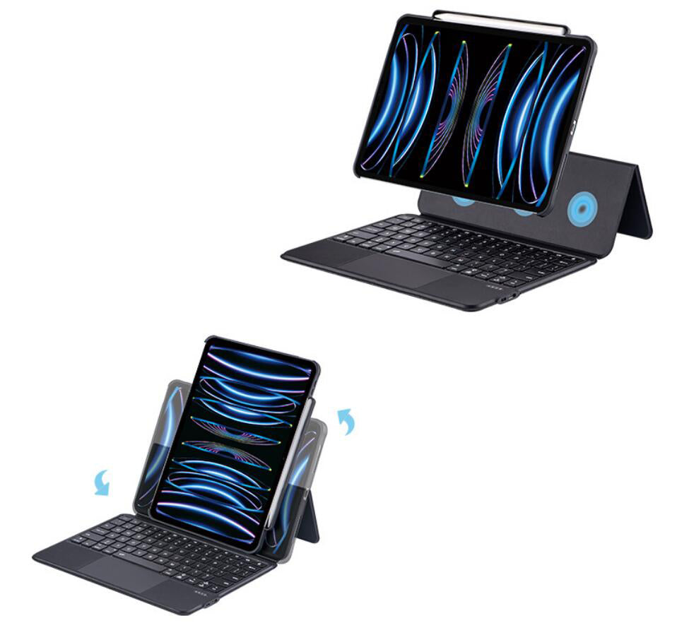 Magnetic Detachable Pencil Holder Keyboard iPad Air 5 Case