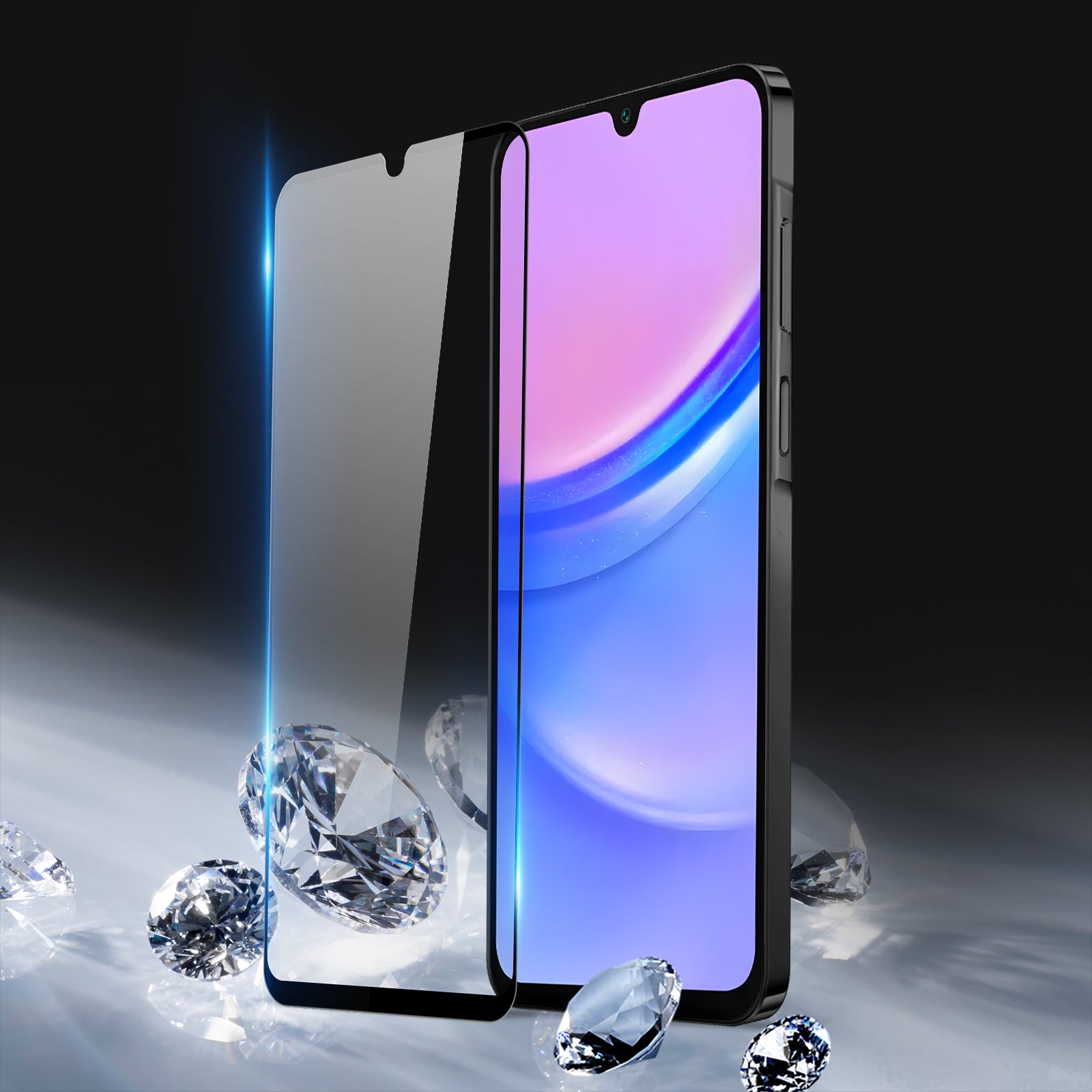 ultramarinetech-for-black-frame-ultra-clear-film-galaxy-a16-phone-screen-protector-2