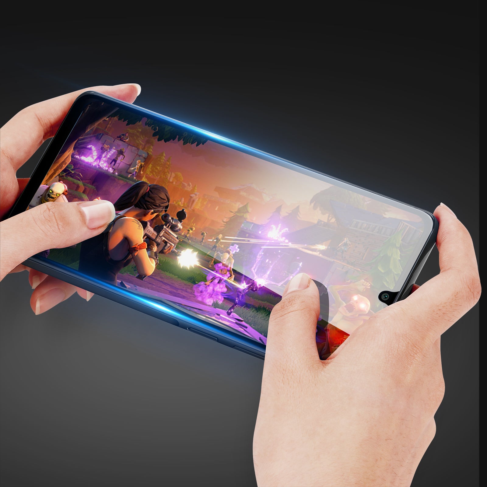 ultramarinetech-for-black-frame-ultra-clear-film-galaxy-a16-phone-screen-protector-4