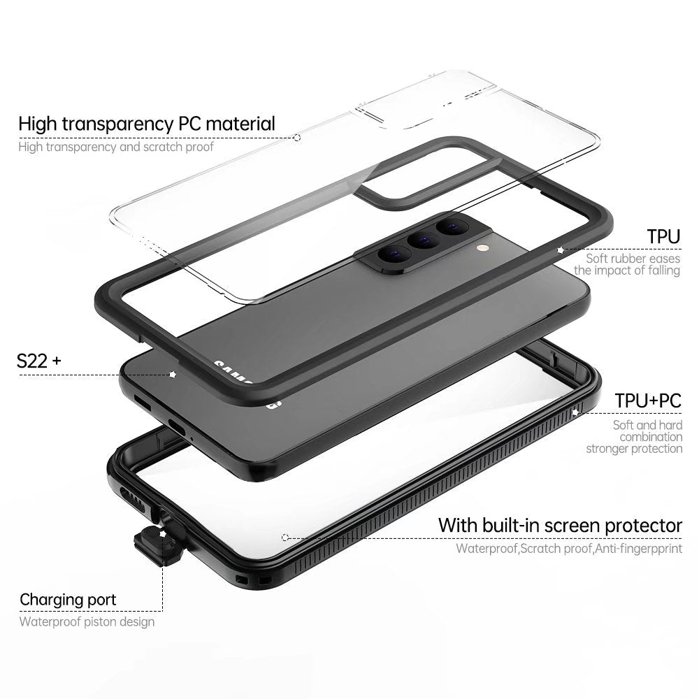ultramarinetech-for-shellbox-burst-slim-clear-waterproof-galaxy-s22-phone-case-2