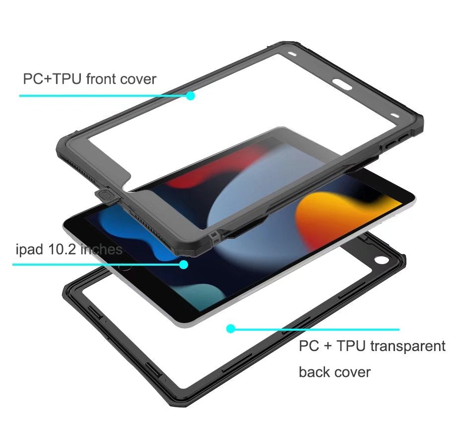 ultramarinetech-for-shellbox-burst-slim-clear-waterproof-ipad-9-tablet-case-5