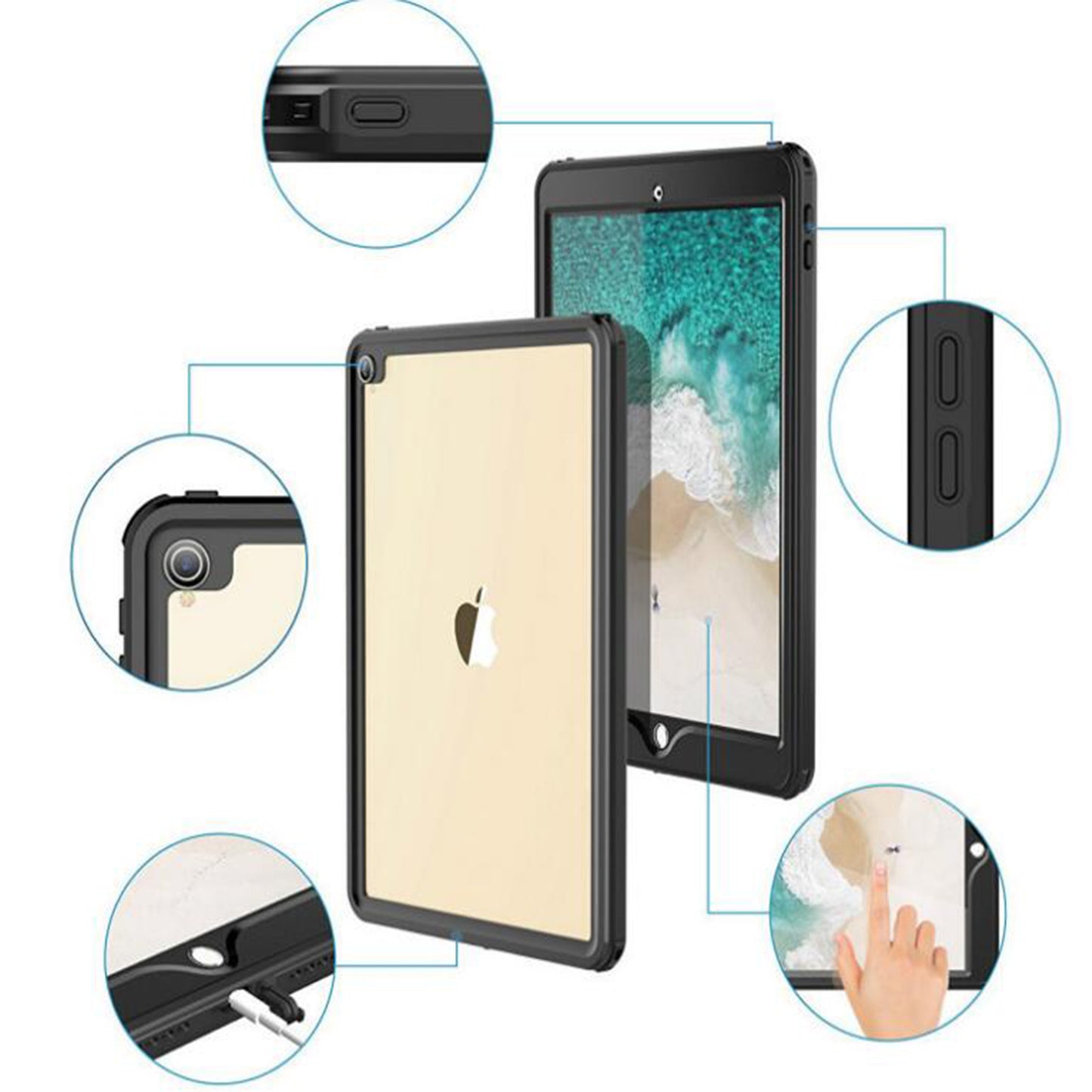 ultramarinetech-for-shellbox-dot-clear-ip68-waterproof-ipad-pro-9-7-tablet-case-2