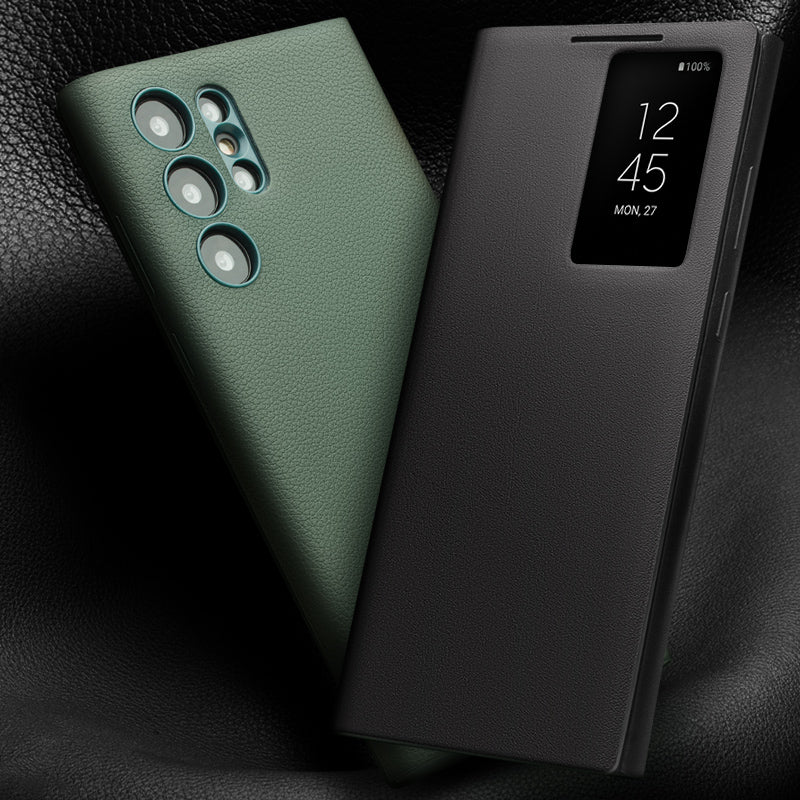 ultramarinetech-qialion-auto-wake-sleep-genuine-leather-galaxy-s24-ultra-phone-cover-1