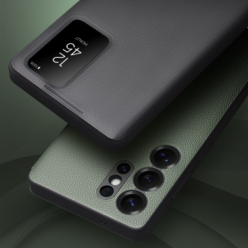 ultramarinetech-qialion-auto-wake-sleep-genuine-leather-galaxy-s25-ultra-phone-cover-1