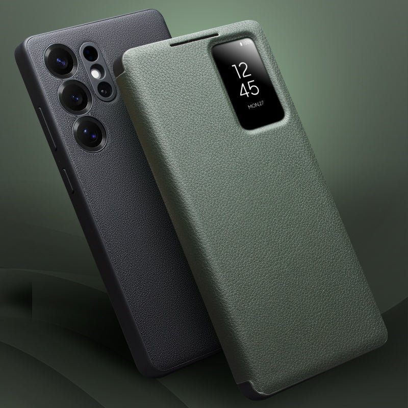 ultramarinetech-qialion-auto-wake-sleep-genuine-leather-galaxy-s25-ultra-phone-cover-7