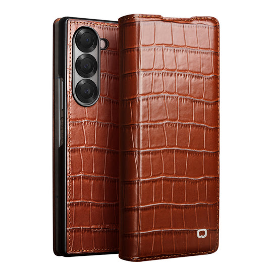 ultramarinetech-qialion-deluxe-mens-flip-crocodile-leather-galaxy-z-fold6-phone-case-5