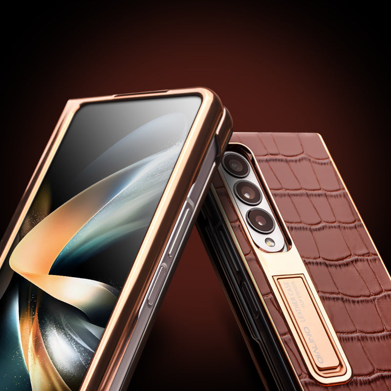 ultramarinetech-qialion-hd-glass-genuine-crocodile-leather-galaxy-z-fold5-phone-case-2