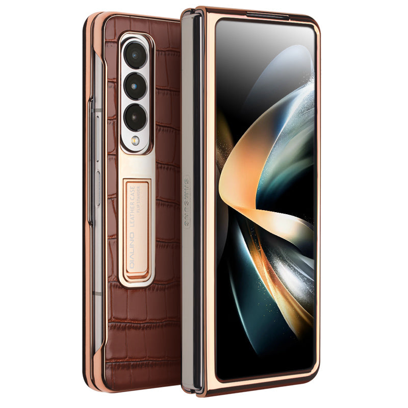 ultramarinetech-qialion-hd-glass-genuine-crocodile-leather-galaxy-z-fold5-phone-case-7
