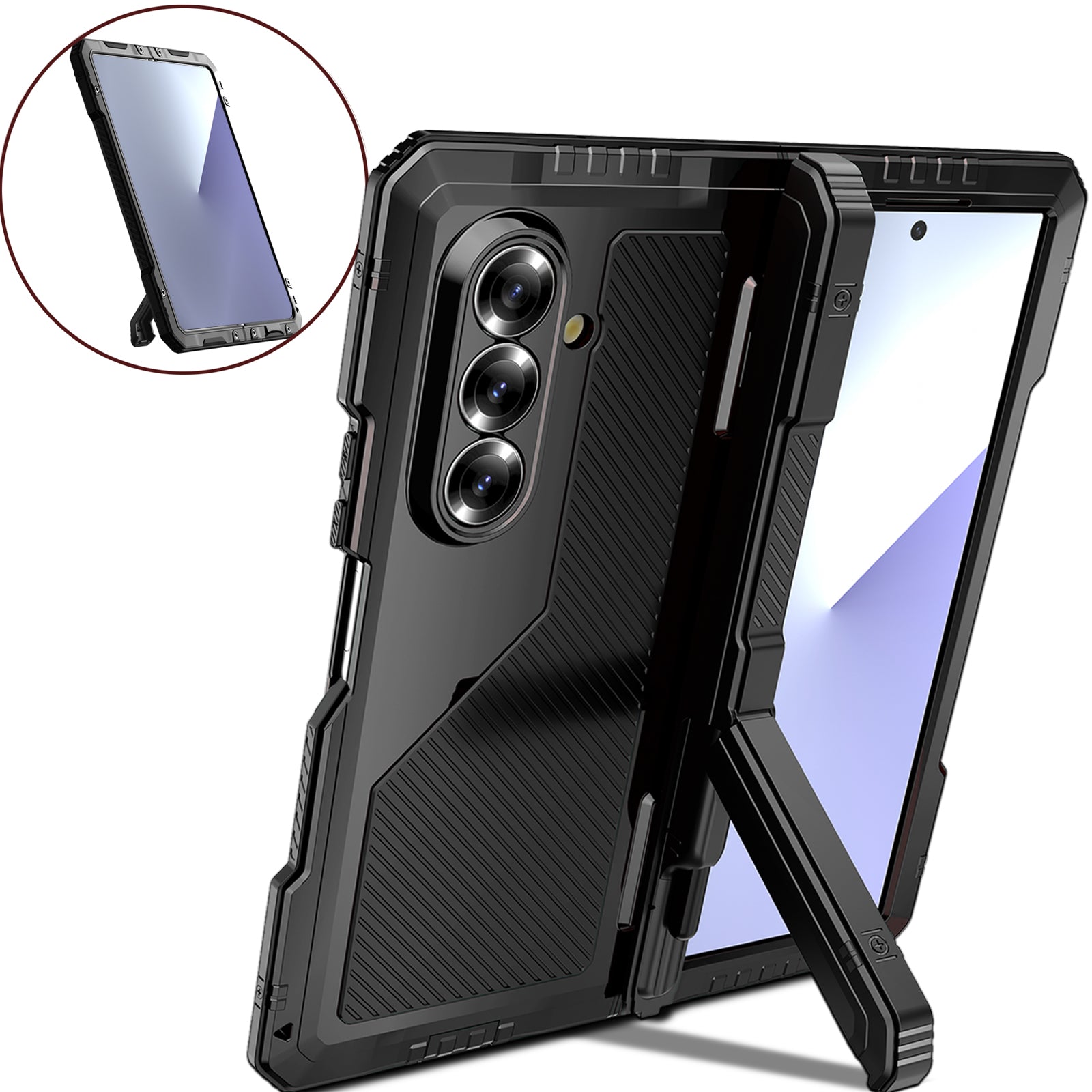 ultramarinetech-r-just-vajra-stand-metal-galaxy-z-fold7-phone-case-2