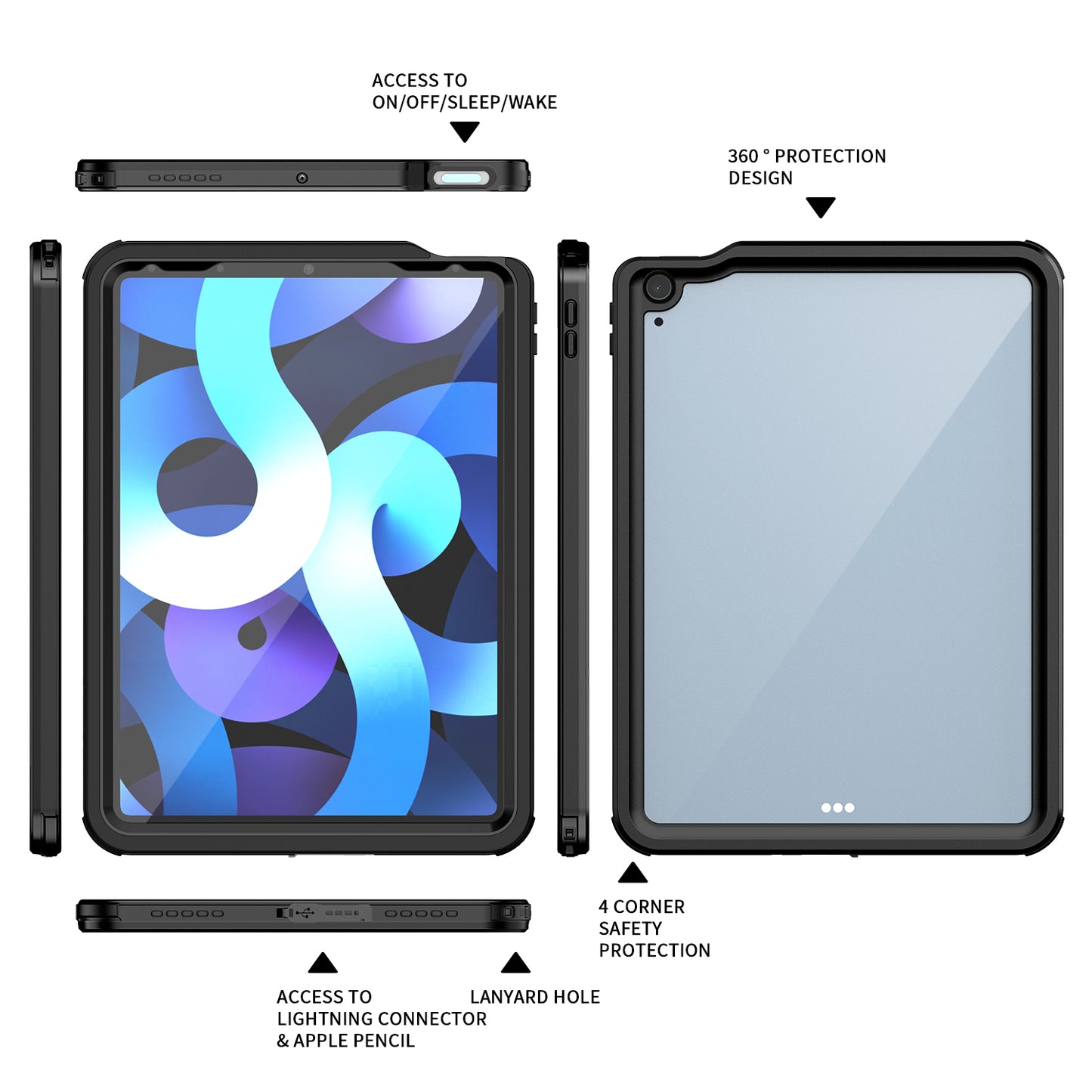 ultranarinetech-for-shellbox-dot-clear-ip68-waterproof-ipad-air-5-tablet-case-7
