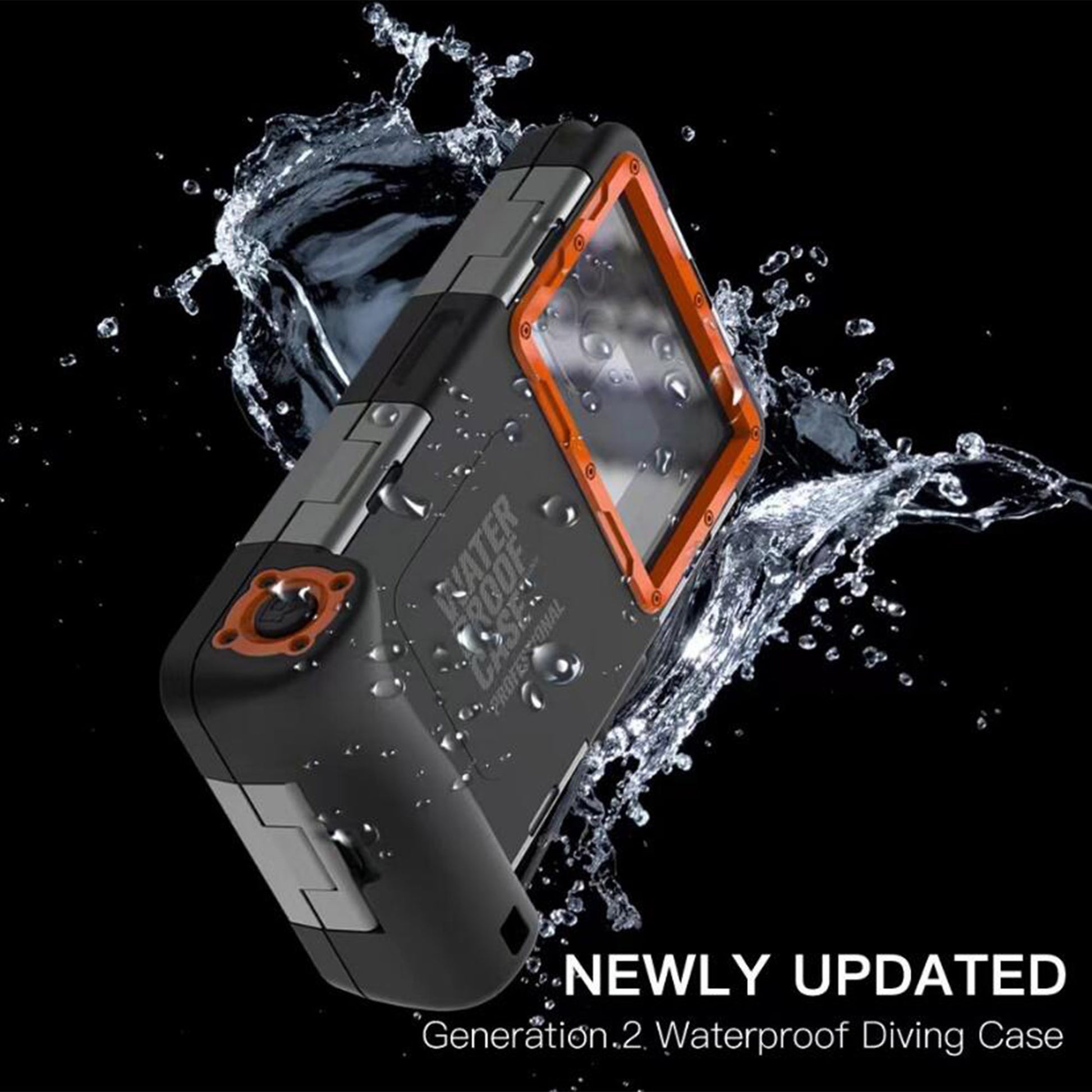 Ultramarine Technology Universal 15M Waterproof Diving Phone Case with Vacuum Vent Hook