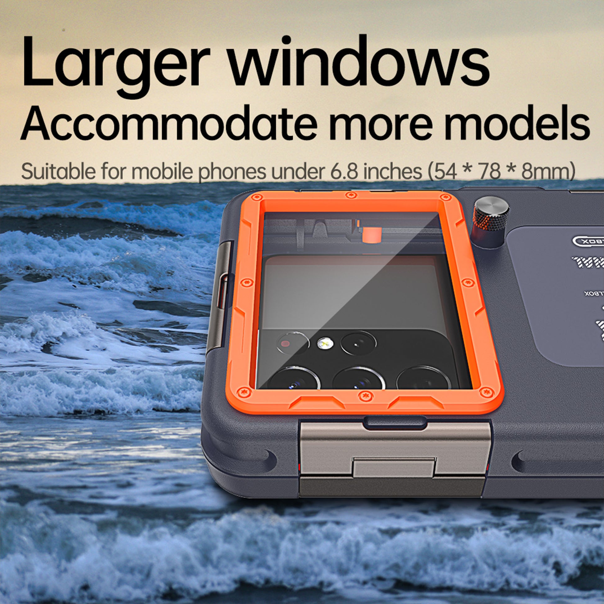 Ultramarine Technology Universal 15M Waterproof Diving Phone Case with Vacuum Vent Hook