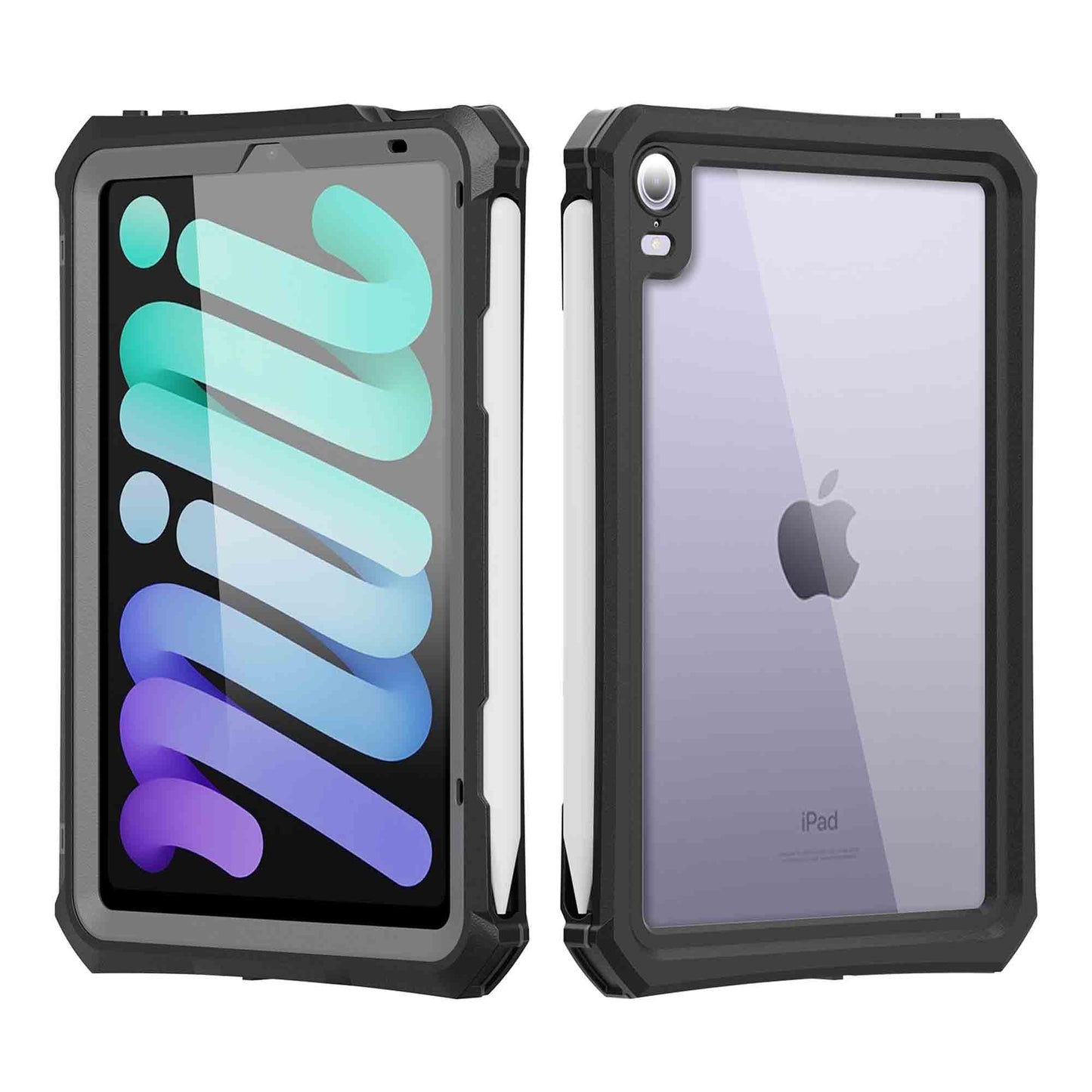 Ultramarine Technology Waterproof Heavy-Duty Tablet Case with Pen Slot & Detachable Kickstand - iPad Mini 7