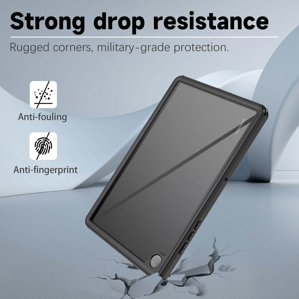 Ultramarine Technology with Waterproof Tablet Case - 360 Armored Rugged Cover | Military Grade