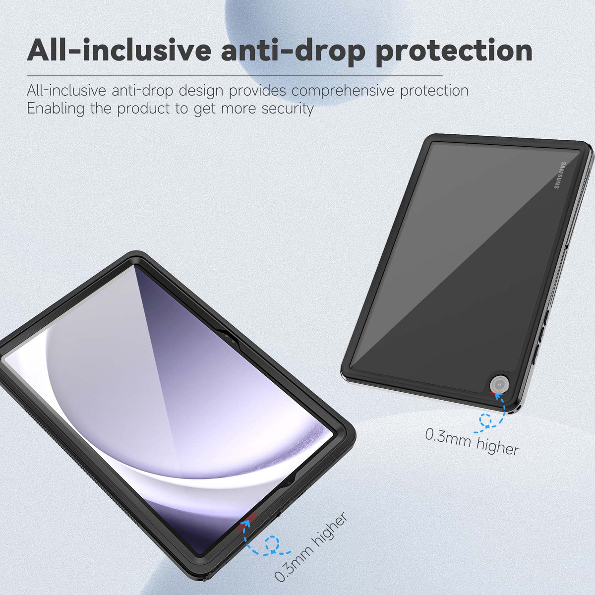 Ultramarine Technology with Waterproof Tablet Case - 360 Armored Rugged Cover | Military Grade