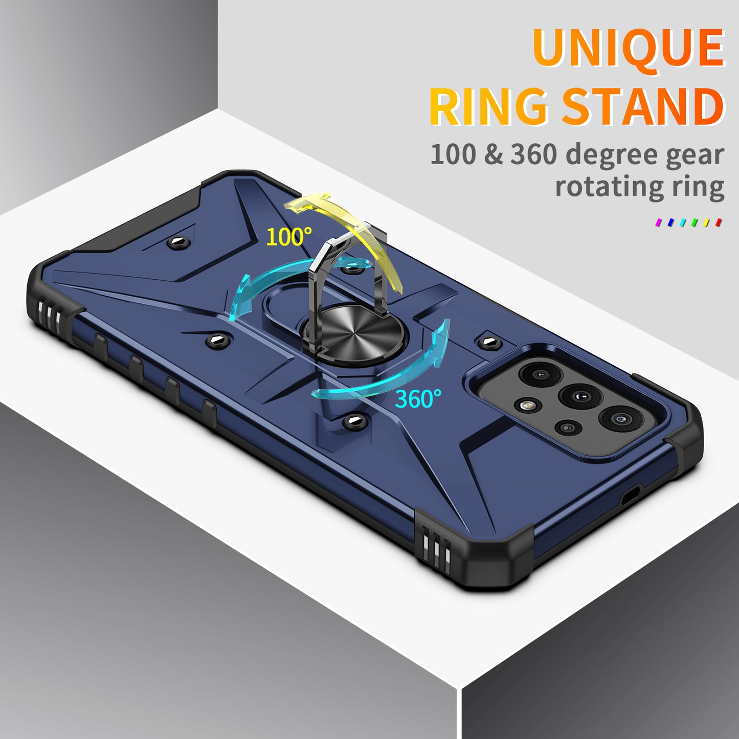 Boundary Galaxy A04 Case Ring Holder Kickstand