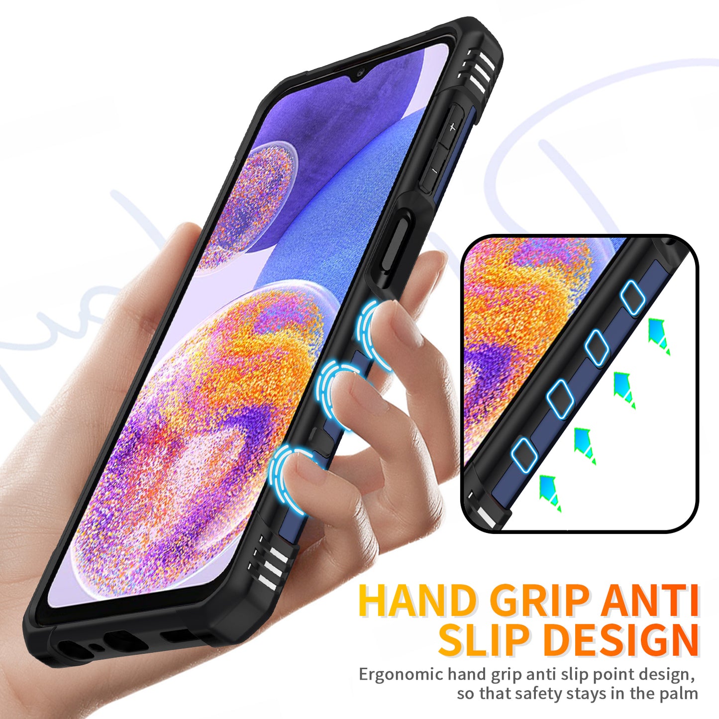 Boundary Galaxy A04 Case Ring Holder Kickstand