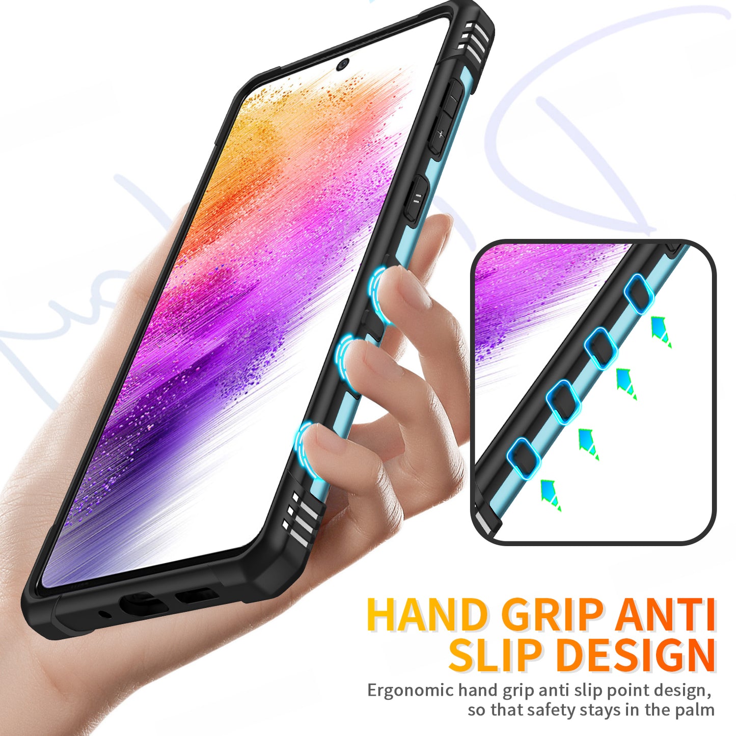 Boundary Galaxy A53 Case Ring Holder Kickstand