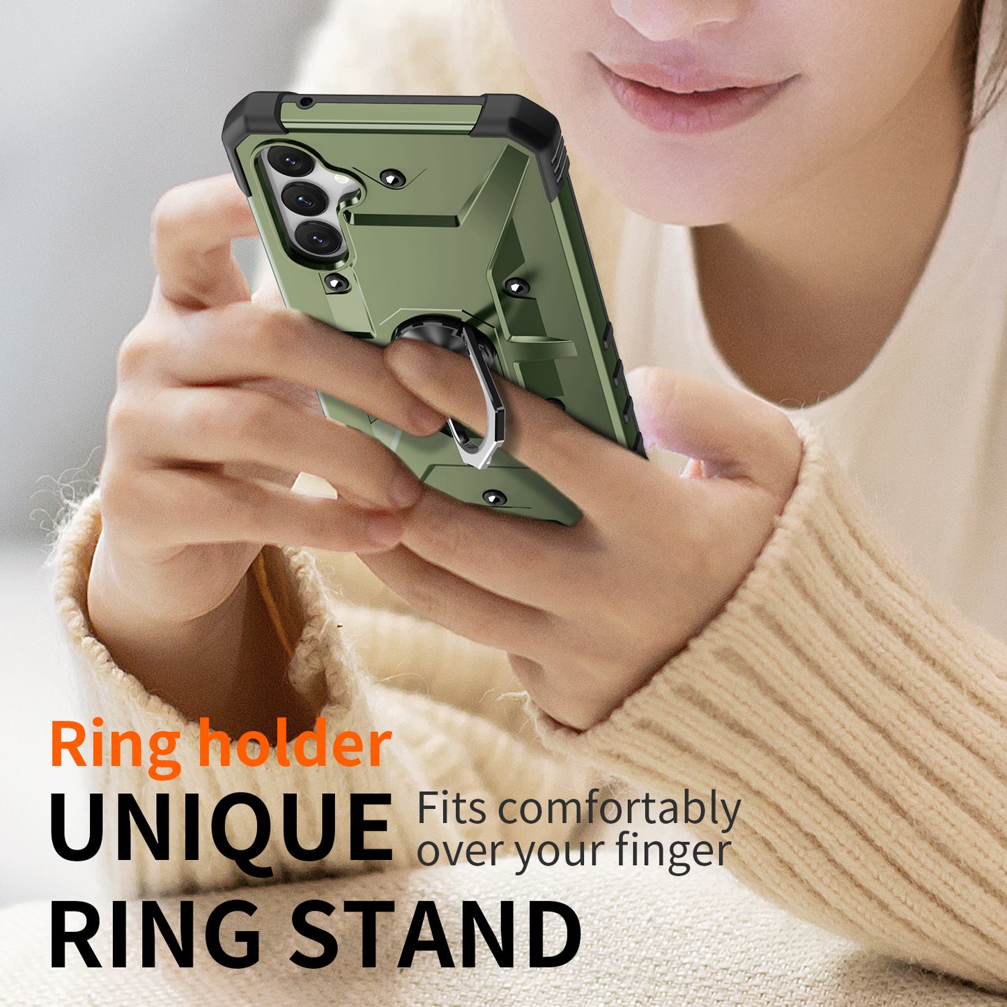 Boundary Galaxy A54 Case Ring Holder Kickstand