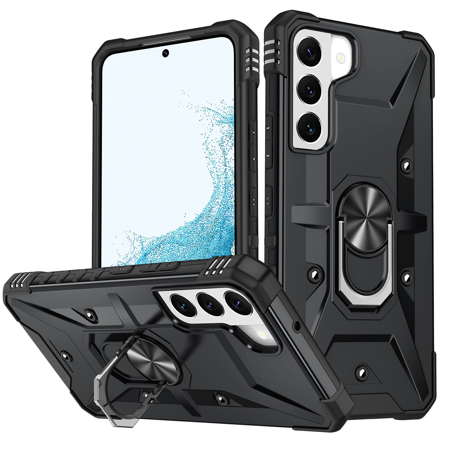 Boundary Galaxy S22 Case Ring Holder Kickstand