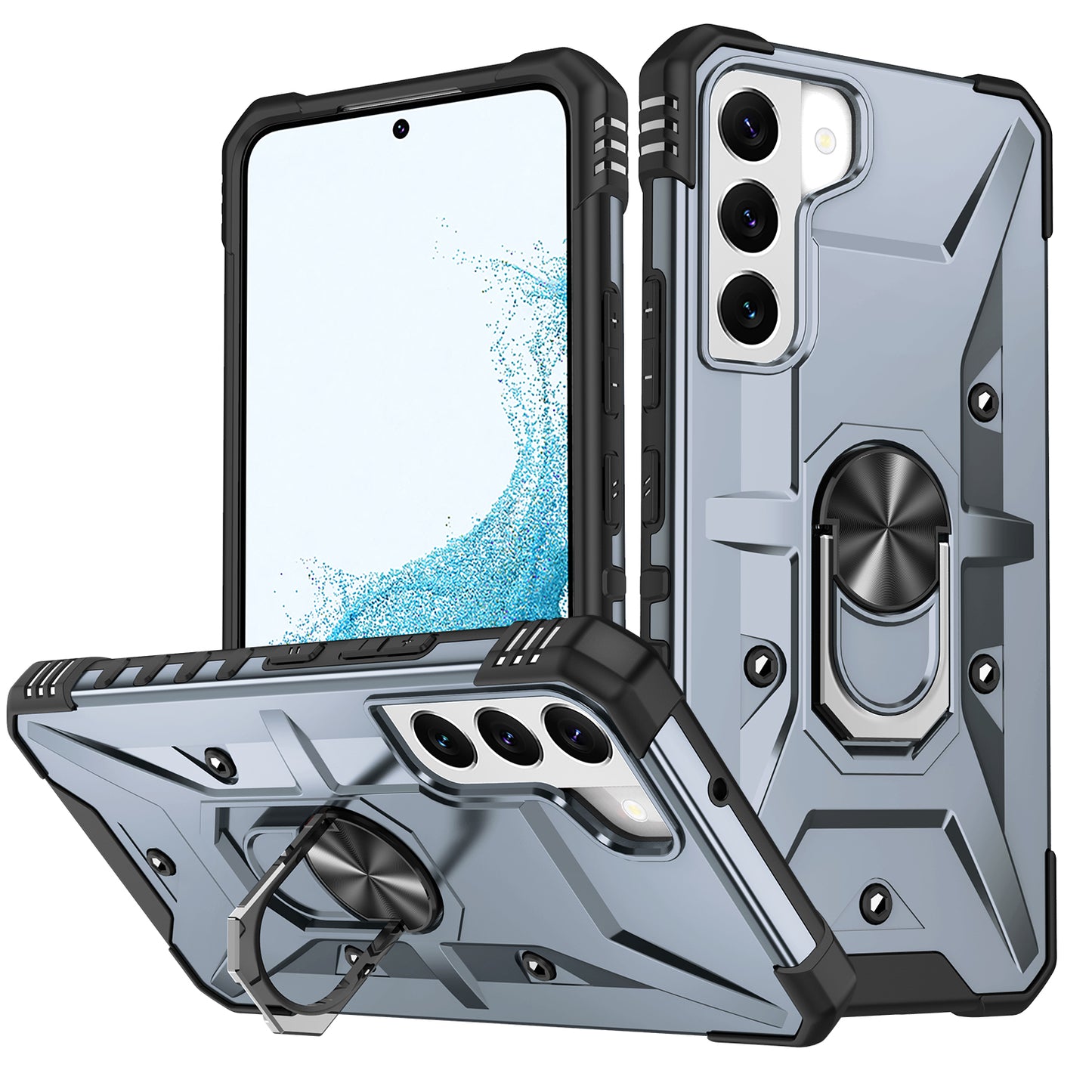 Boundary Galaxy S22 Case Ring Holder Kickstand