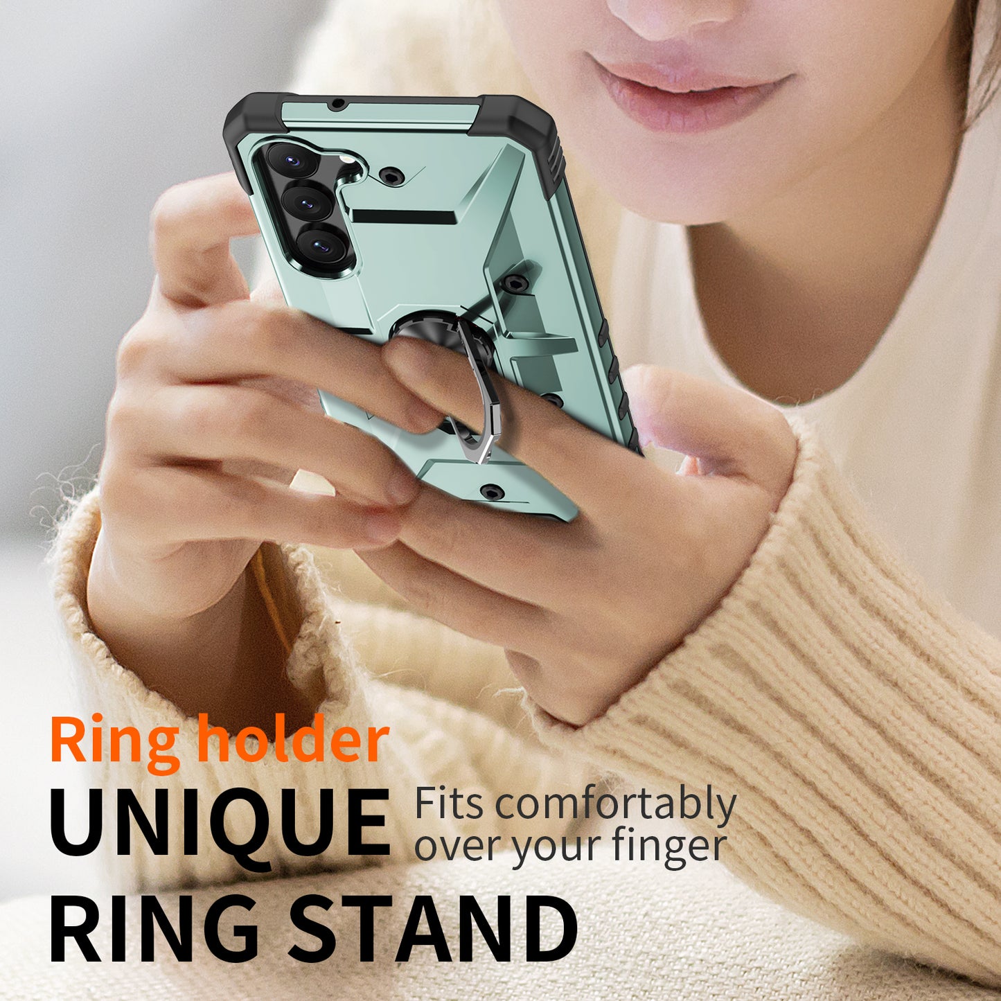 Boundary Galaxy S23 FE Case Ring Holder Kickstand