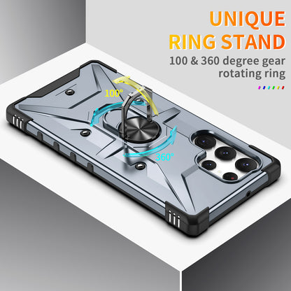 Boundary Galaxy S23 Ultra Case Ring Holder Kickstand