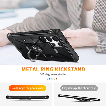 Boundary Galaxy S24 Ultra Case Ring Holder Kickstand