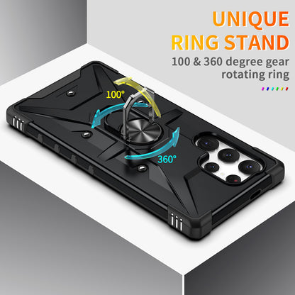 Boundary Galaxy S24 Ultra Case Ring Holder Kickstand