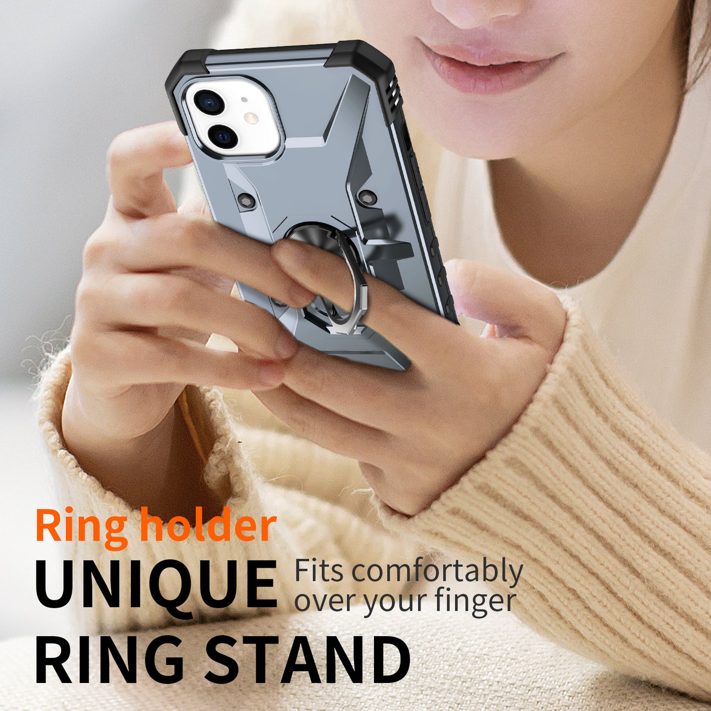 Boundary iPhone 11 Case Ring Holder Kickstand