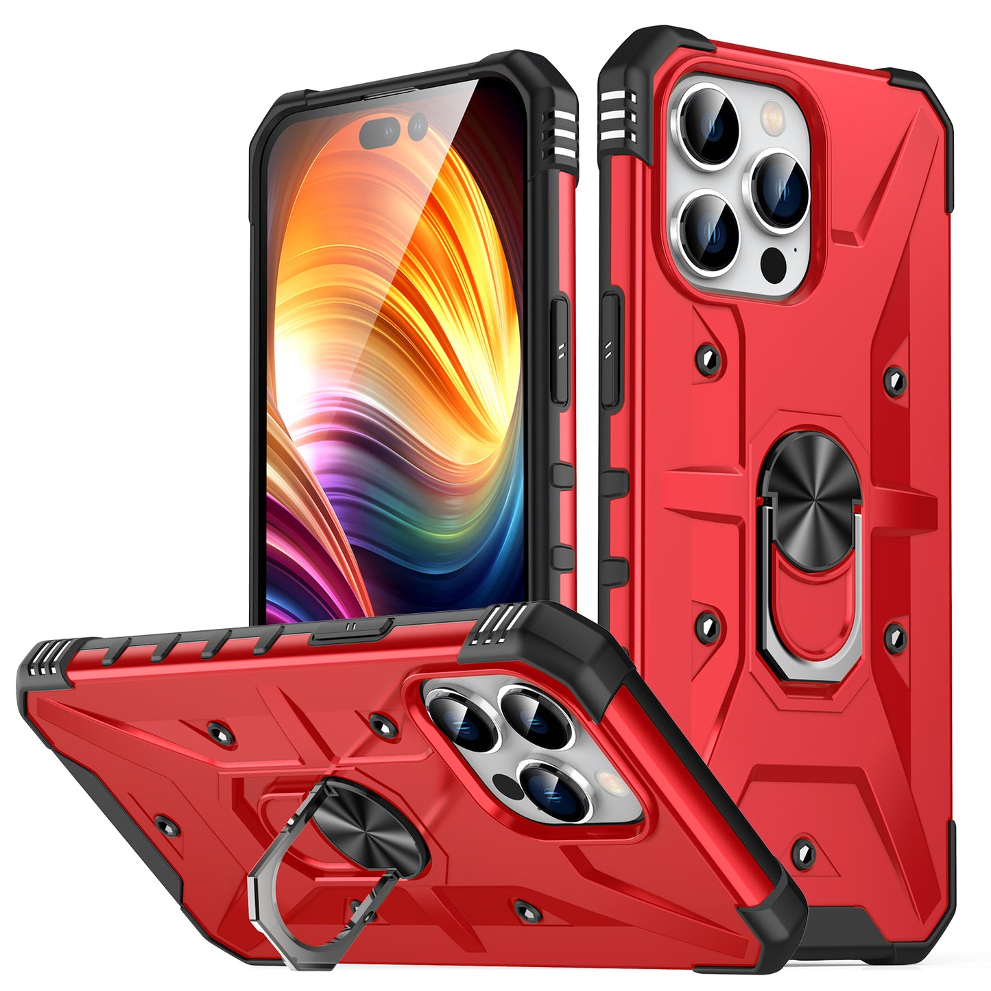 Boundary iPhone 14 Pro Max Case Ring Holder Kickstand