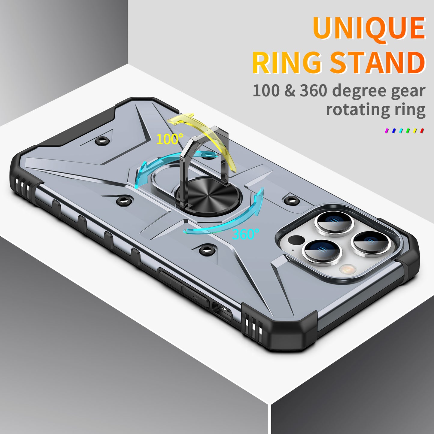 Boundary iPhone 14 Pro Max Case Ring Holder Kickstand