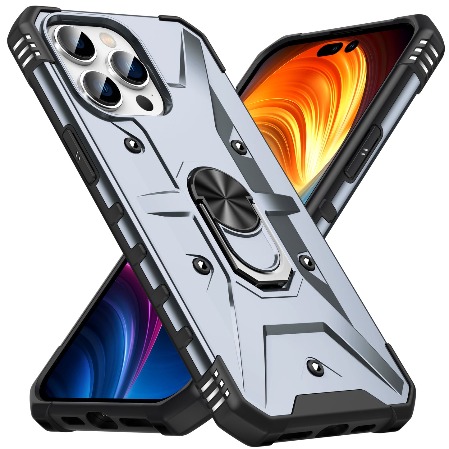 Boundary iPhone 14 Pro Max Case Ring Holder Kickstand