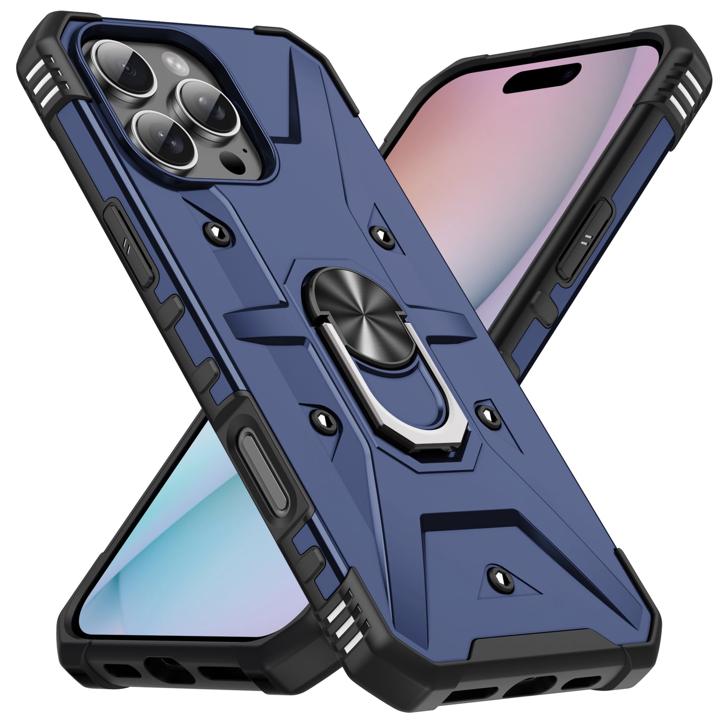 Boundary iPhone 15 Pro Max Case Ring Holder Kickstand