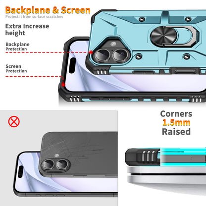 Boundary iPhone 16 Case Ring Holder Kickstand