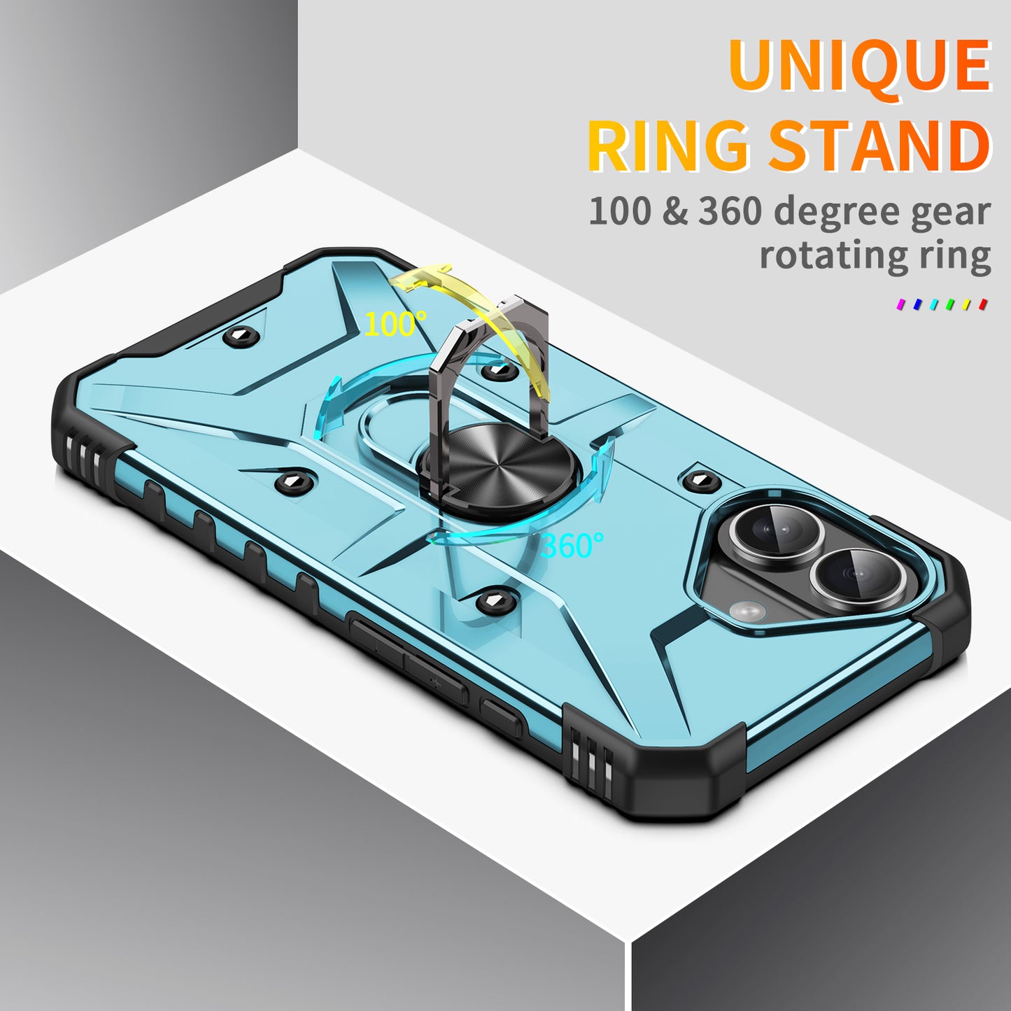 Boundary iPhone 16 Case Ring Holder Kickstand