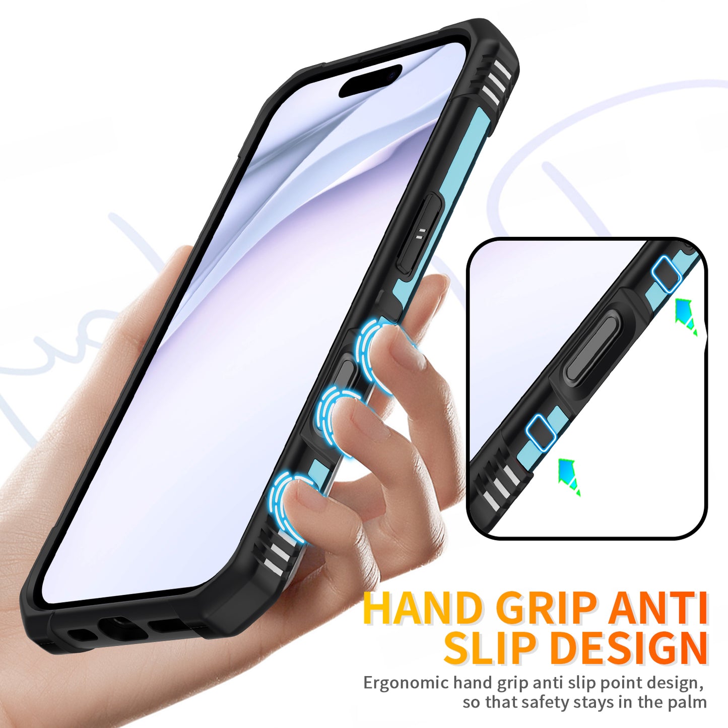 Boundary iPhone 16 Case Ring Holder Kickstand