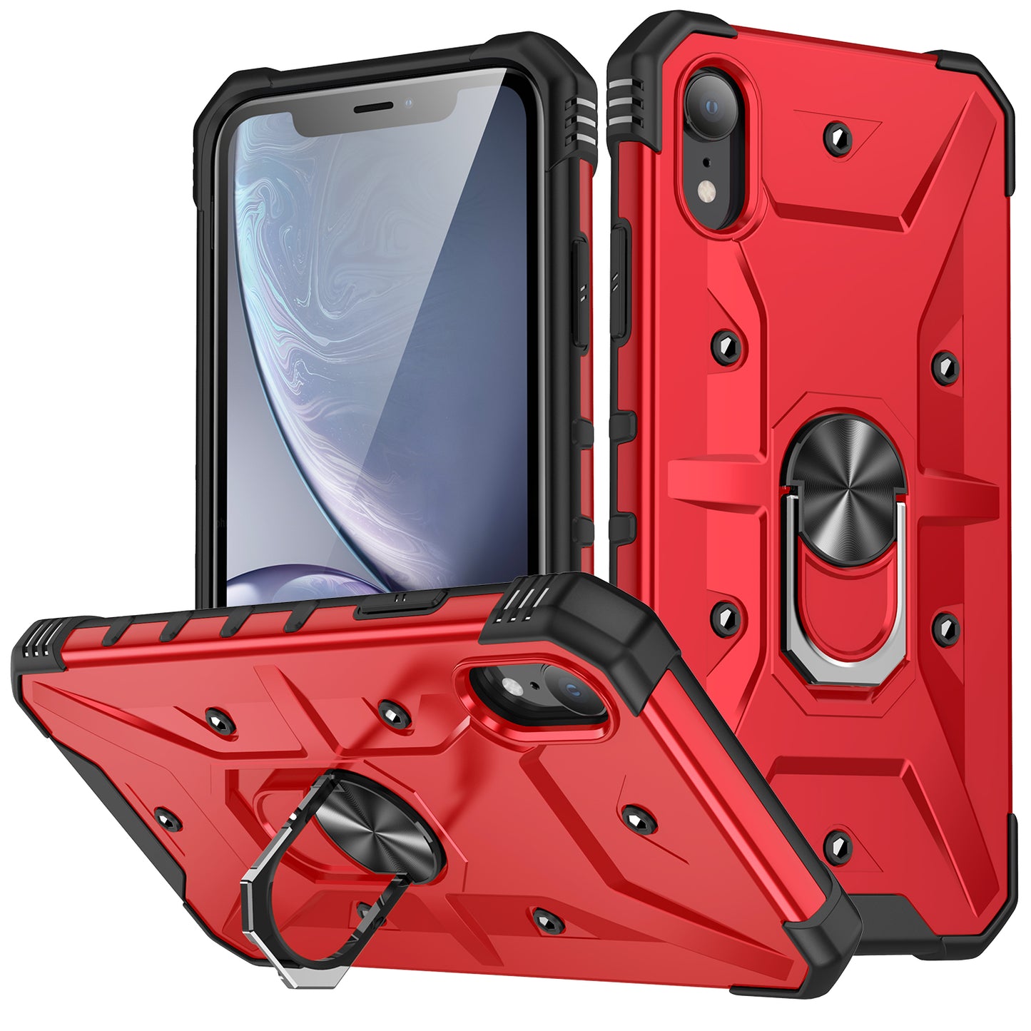 Boundary iPhone XR Case Ring Holder Kickstand