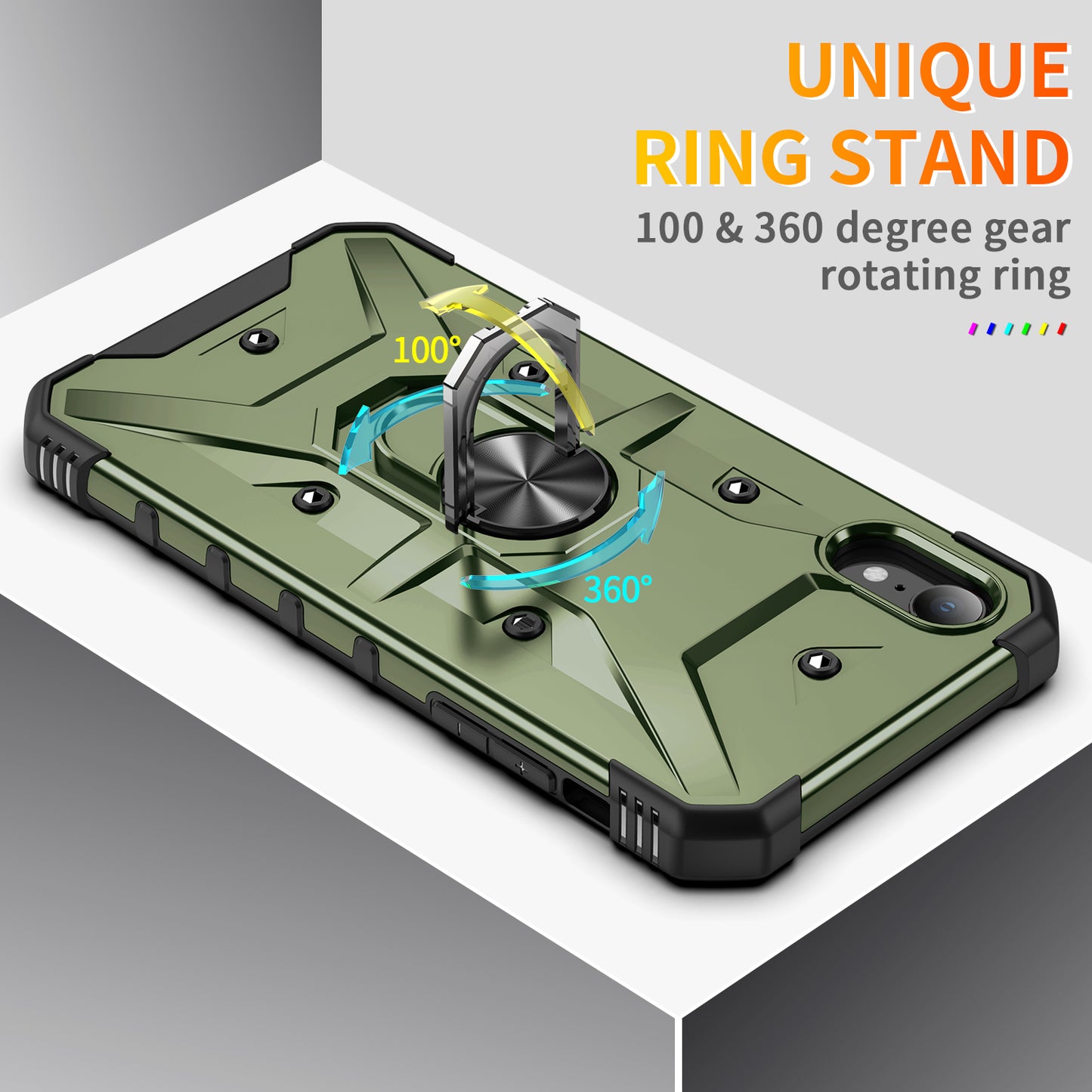 Boundary iPhone XR Case Ring Holder Kickstand