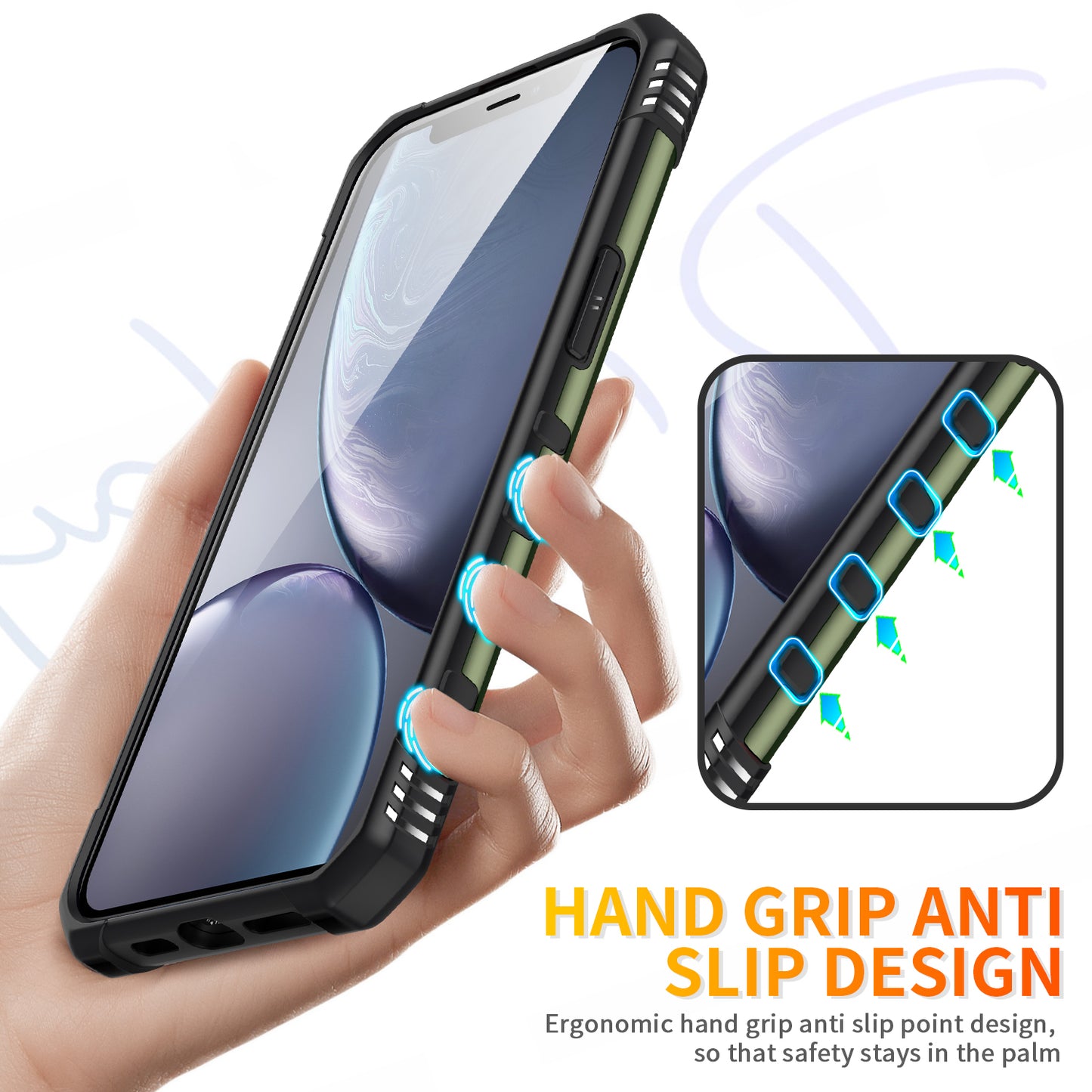 Boundary iPhone XR Case Ring Holder Kickstand