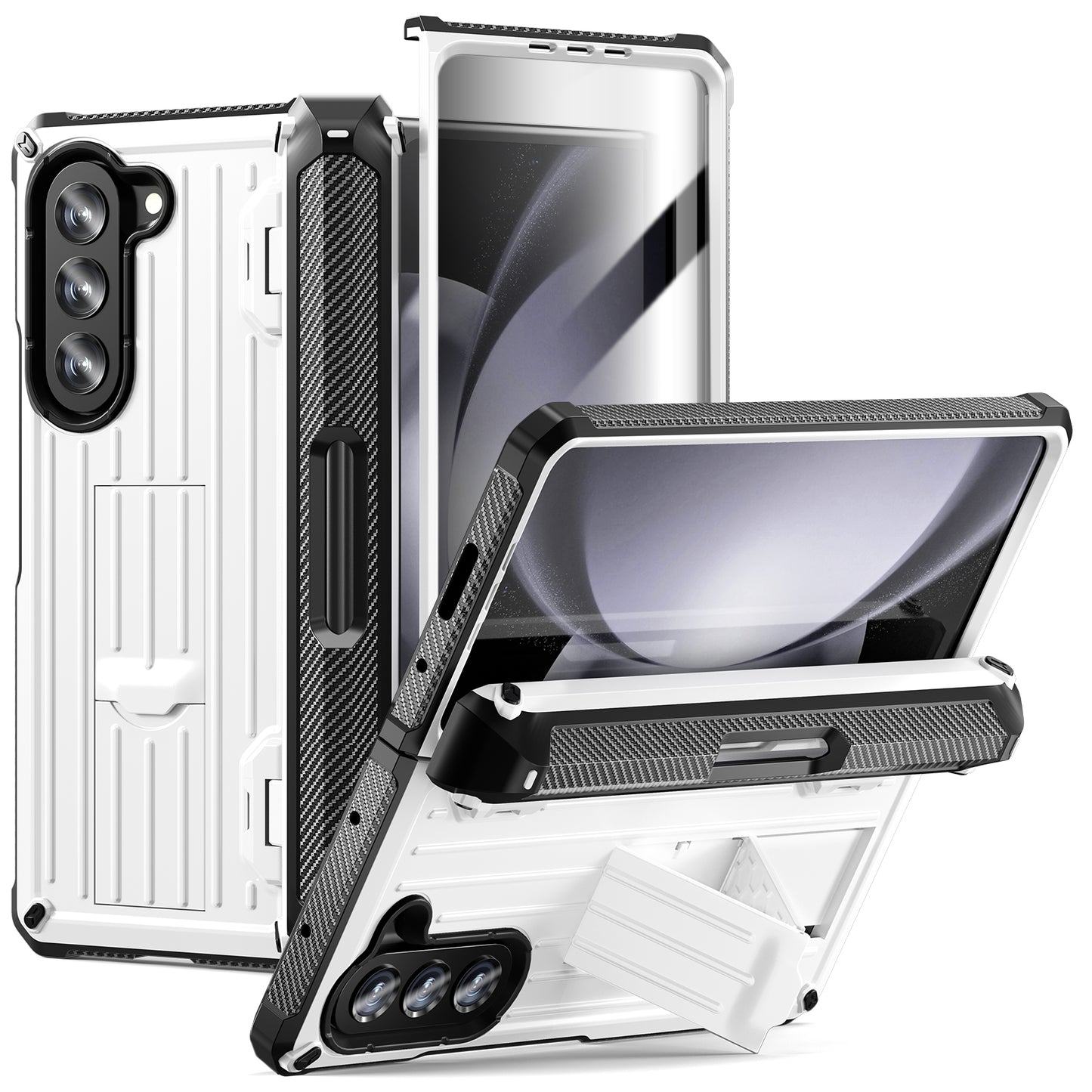 Trolley Box Samsung Galaxy Z Fold5 Case Rugged Built In Pen Holder