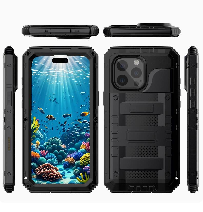 SHELLBOX Wolf Warrior Aluminum Waterproof iPhone 14 Pro Phone Case
