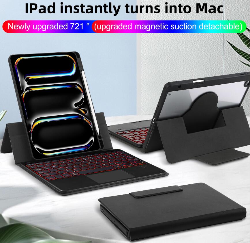 Magnetic Suction Split Touchpad Keyboard iPad Air 4 Case