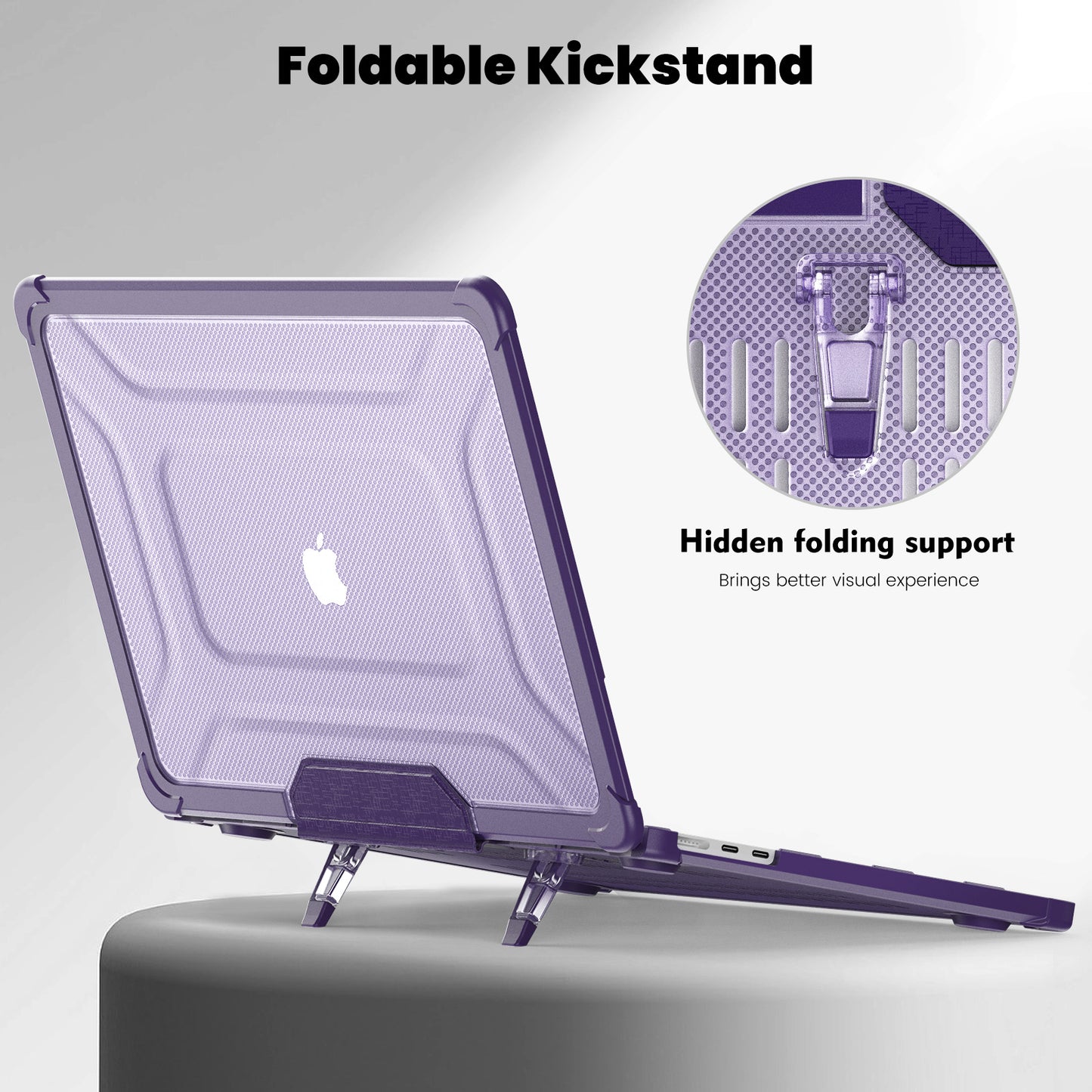 Starsky MacBook Air 13.6 A3113 Case Foldable Kickstand