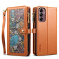 Multi-function 8 Card Slots Astral Galaxy A06 Case with Hand Strap