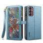 Multi-function 8 Card Slots Astral Galaxy S24 FE Case with Hand Strap