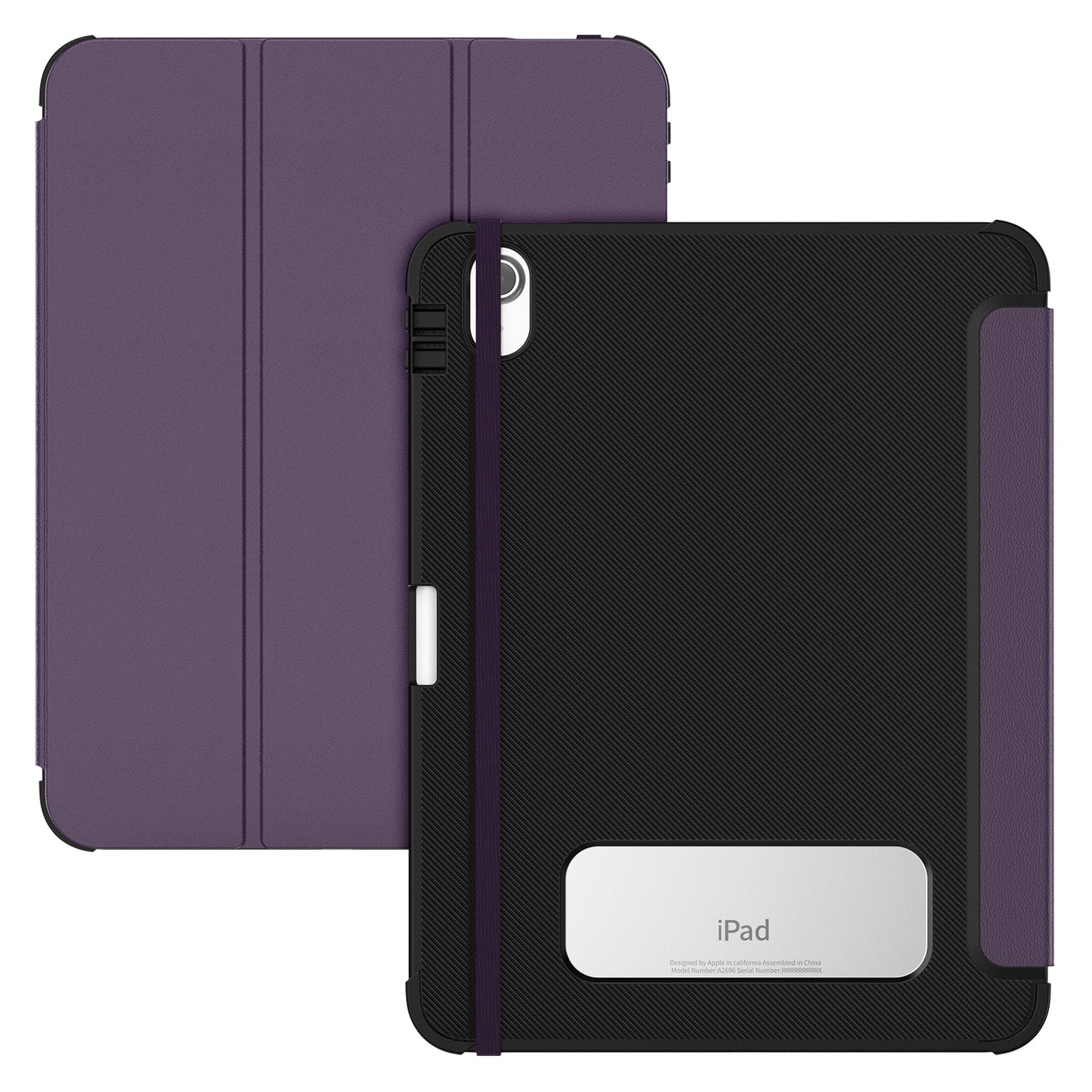 Dormancy Carbon Fiber Leather Stand iPad 10 Case