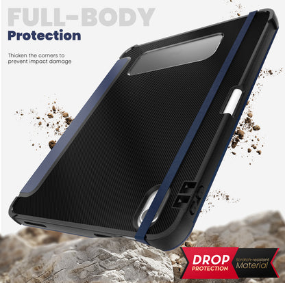 Dormancy Carbon Fiber Leather Stand iPad 10 Case