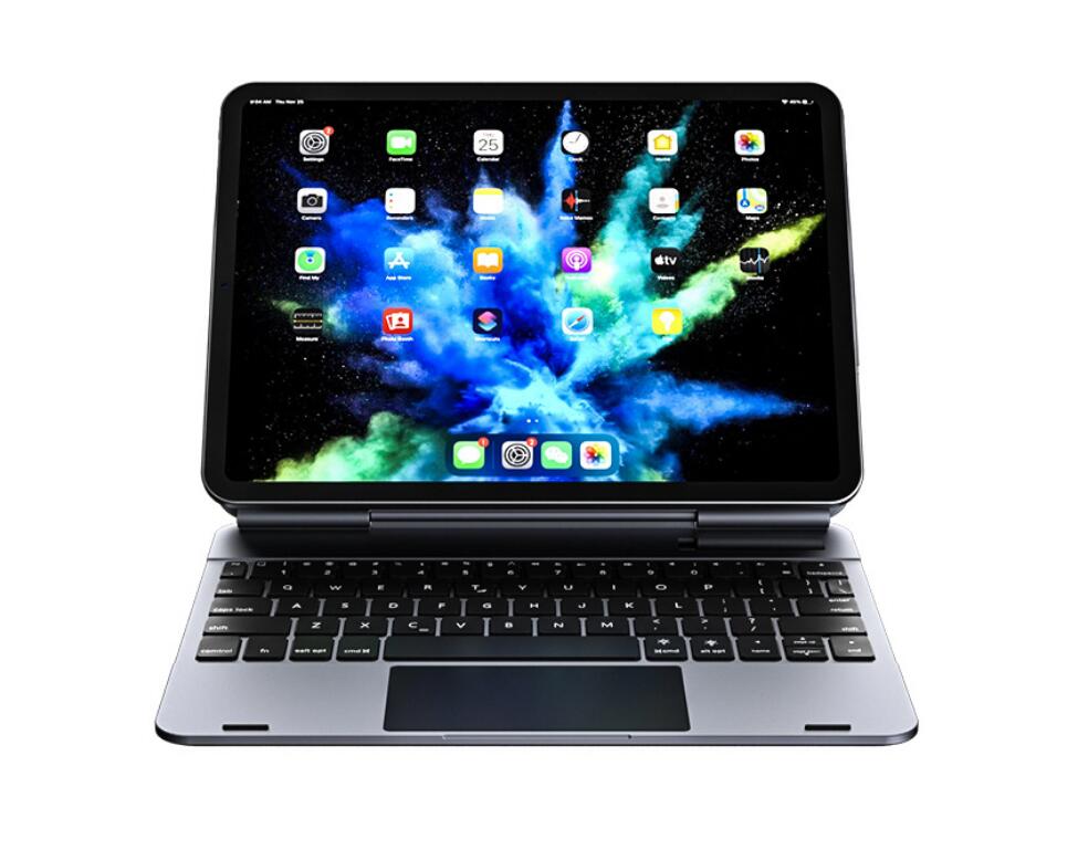 Docking Station Hub Backlit Touchpad Keyboard Apple iPad Air 5 Case